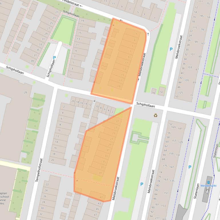 Kaart van postcodegebied 5042TK.