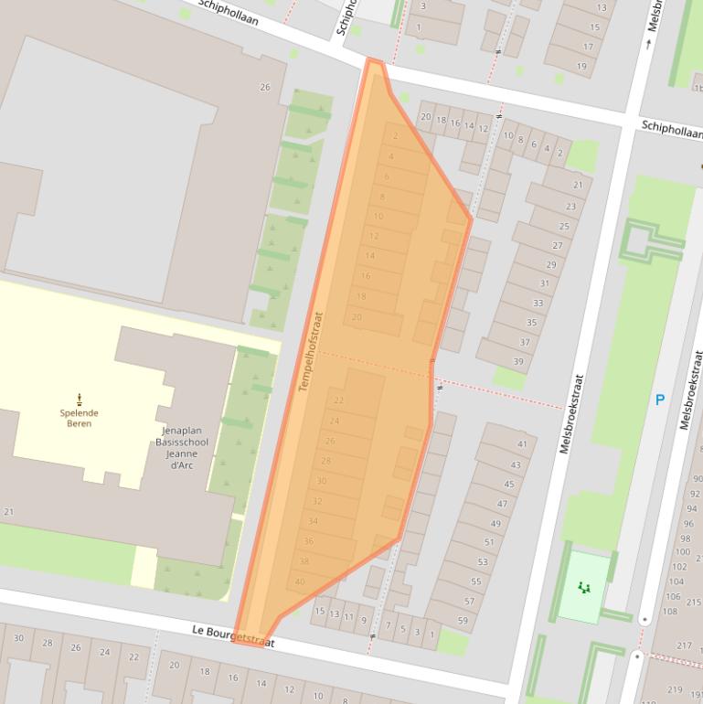 Kaart van postcodegebied 5042TM.