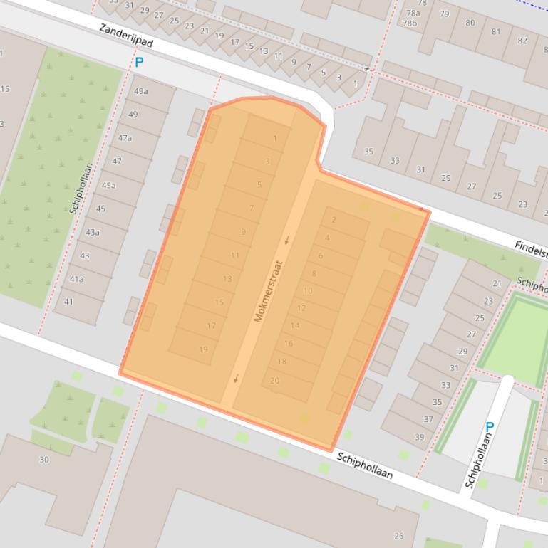 Kaart van postcodegebied 5042VD.