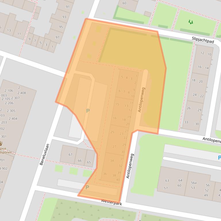 Kaart van postcodegebied 5042WB.