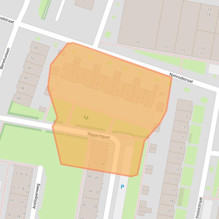 Kaart van postcodegebied 5042WC.