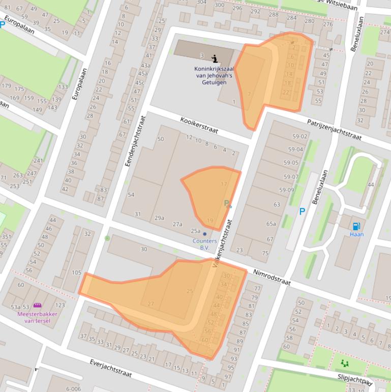 Kaart van postcodegebied 5042WH.