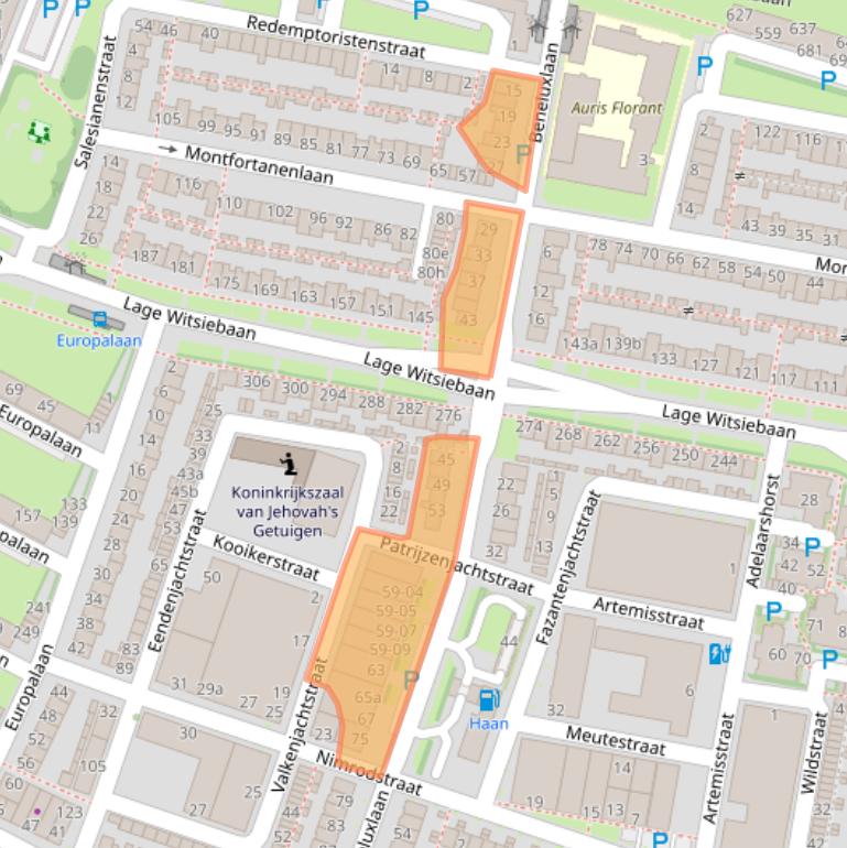 Kaart van postcodegebied 5042WK.