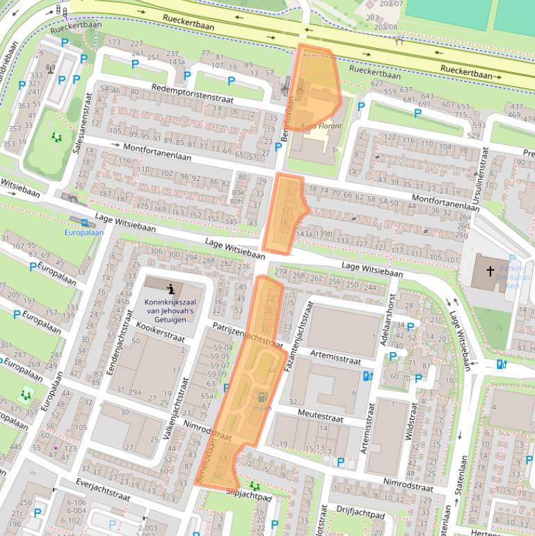 Kaart van postcodegebied 5042WR.