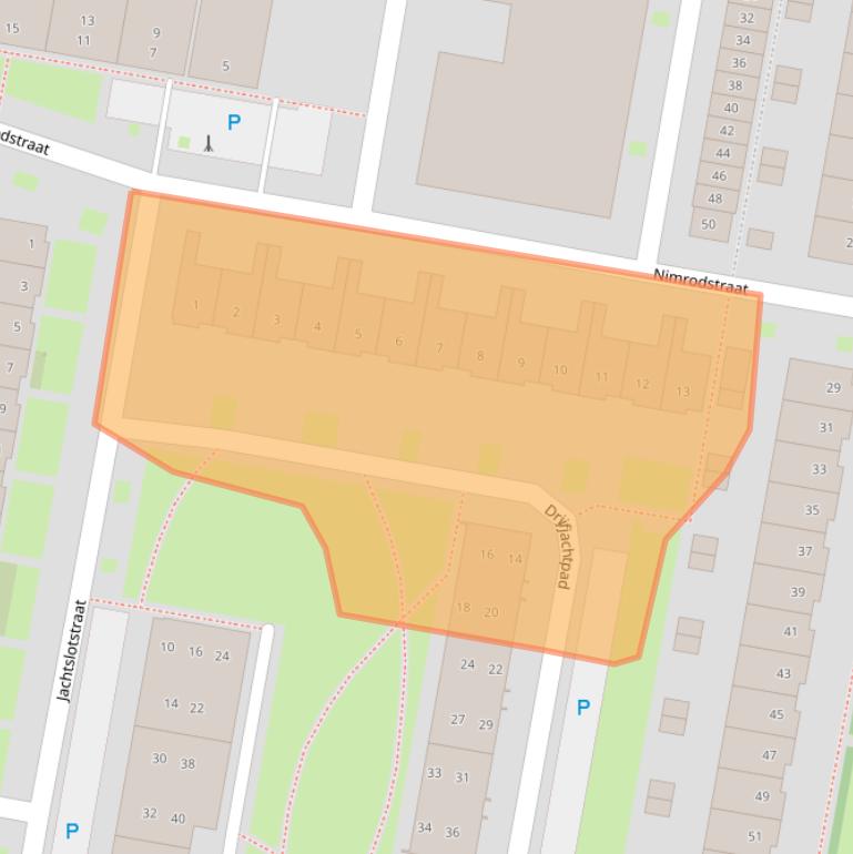 Kaart van postcodegebied 5042WT.