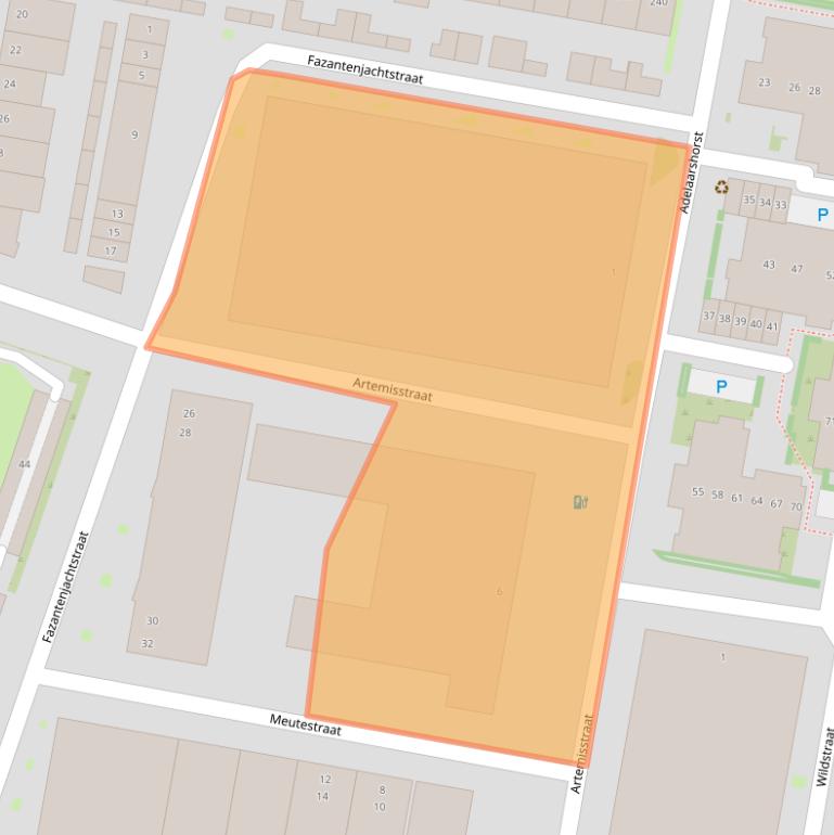 Kaart van postcodegebied 5042XA.