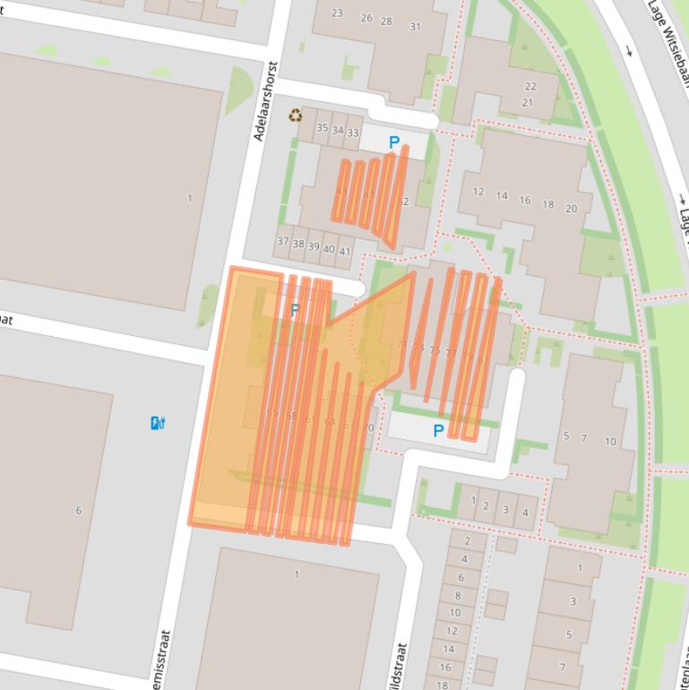Kaart van postcodegebied 5042XH.