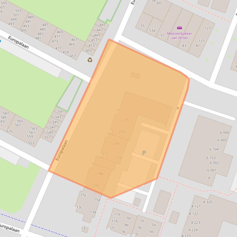 Kaart van postcodegebied 5042ZB.