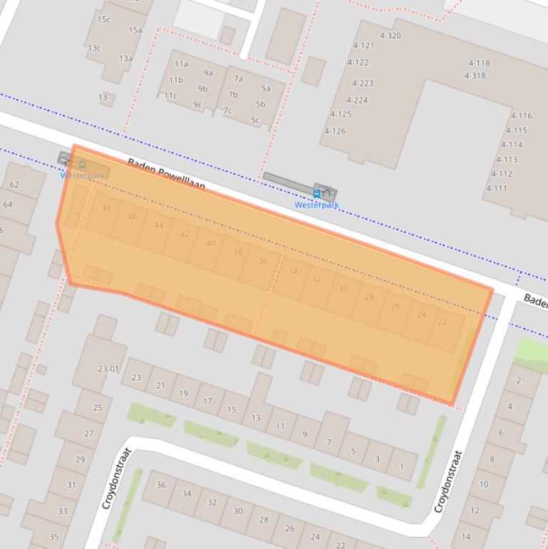 Kaart van postcodegebied 5042ZC.