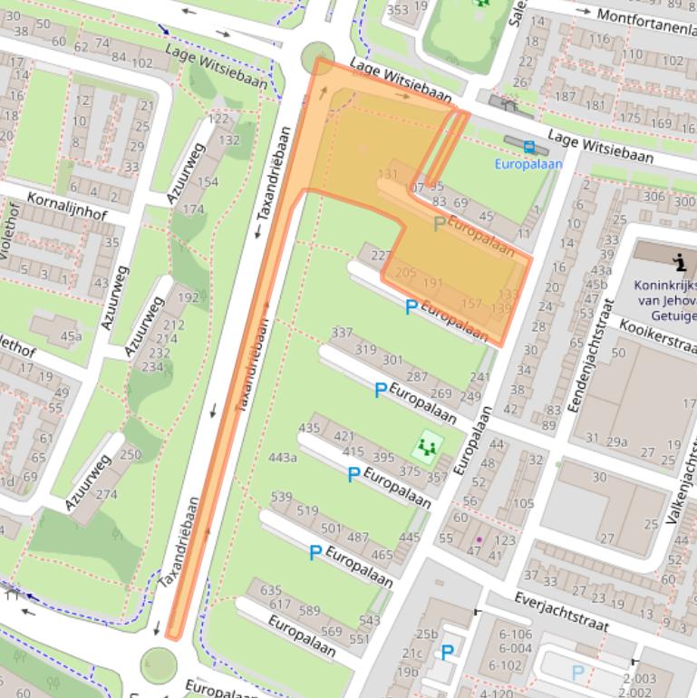 Kaart van postcodegebied 5042ZE.