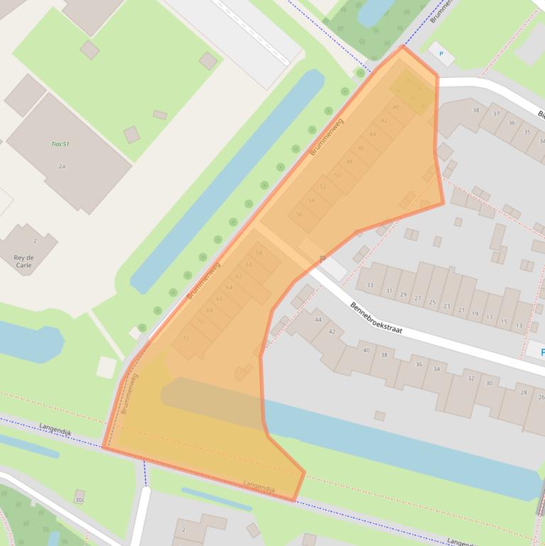 Kaart van postcodegebied 5043AB.