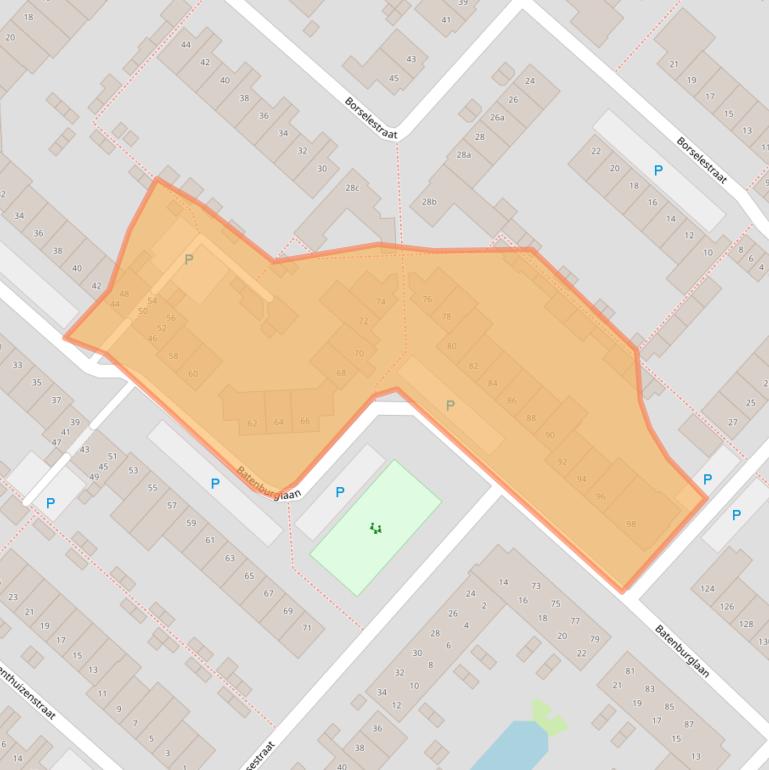 Kaart van postcodegebied 5043AL.