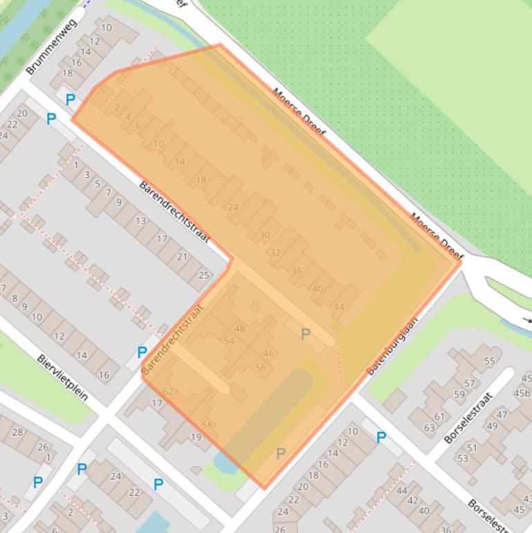 Kaart van postcodegebied 5043AN.