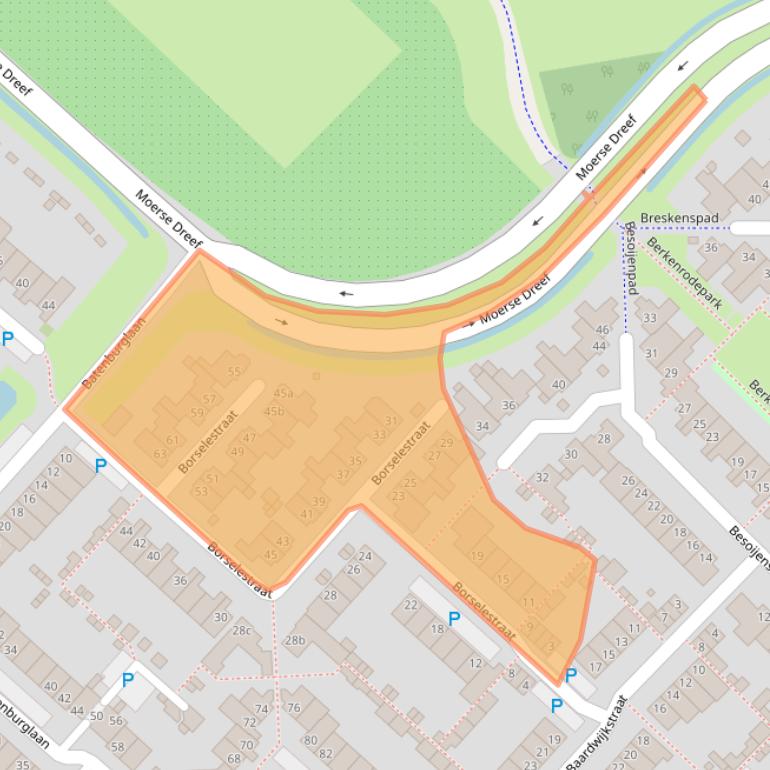 Kaart van postcodegebied 5043AP.