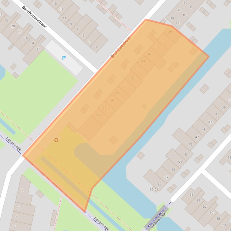 Kaart van postcodegebied 5043AW.