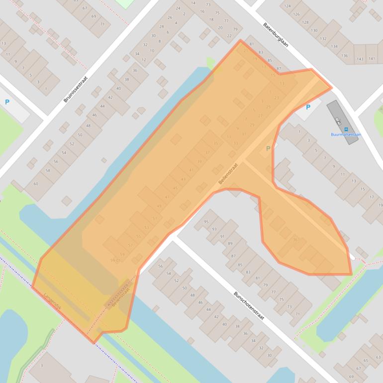 Kaart van postcodegebied 5043AZ.