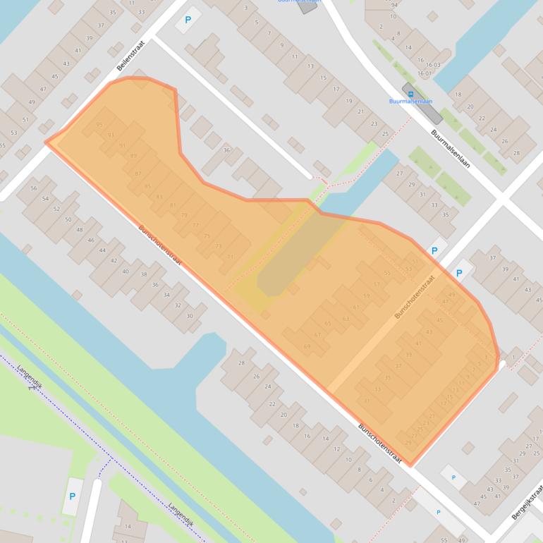 Kaart van postcodegebied 5043BB.