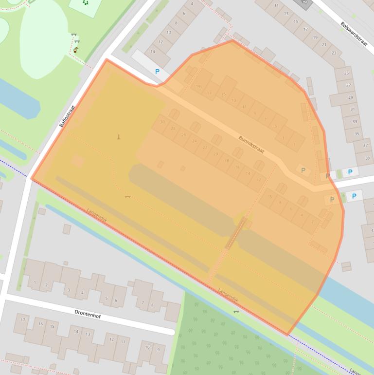 Kaart van postcodegebied 5043BH.