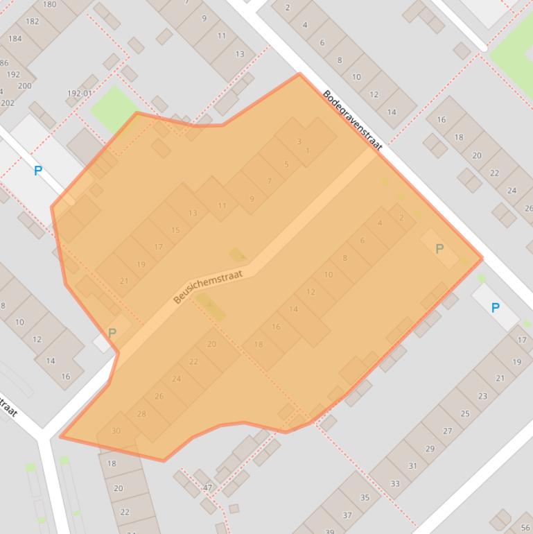 Kaart van postcodegebied 5043BM.