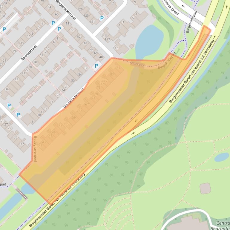 Kaart van postcodegebied 5043BW.