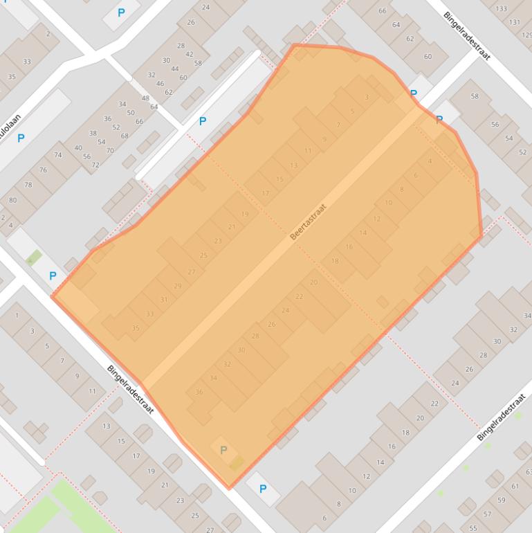 Kaart van postcodegebied 5043BZ.