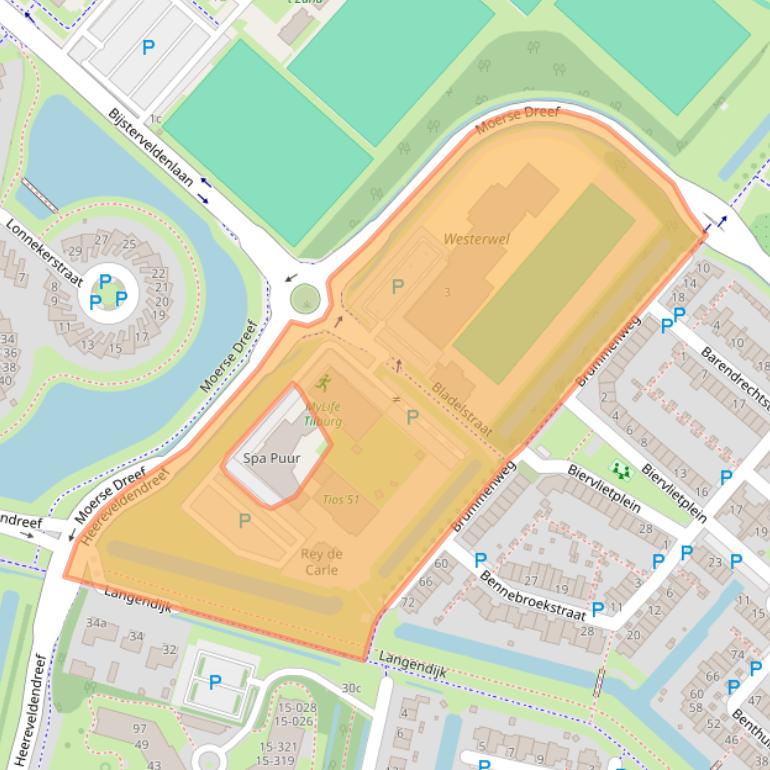 Kaart van postcodegebied 5043CZ.