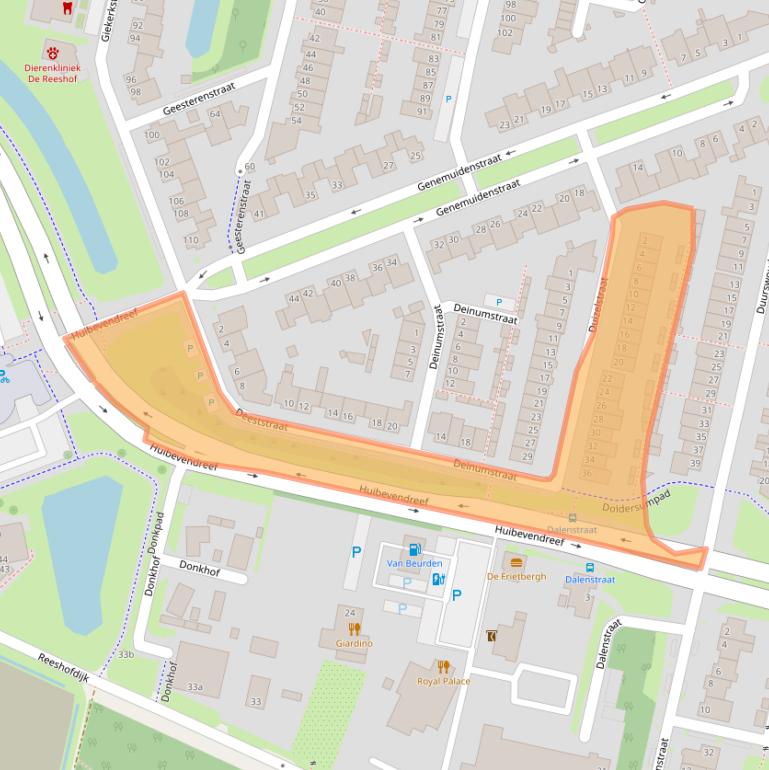 Kaart van postcodegebied 5043ED.