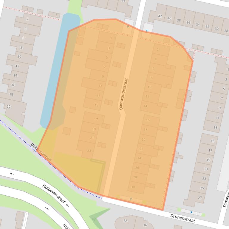 Kaart van postcodegebied 5043EH.