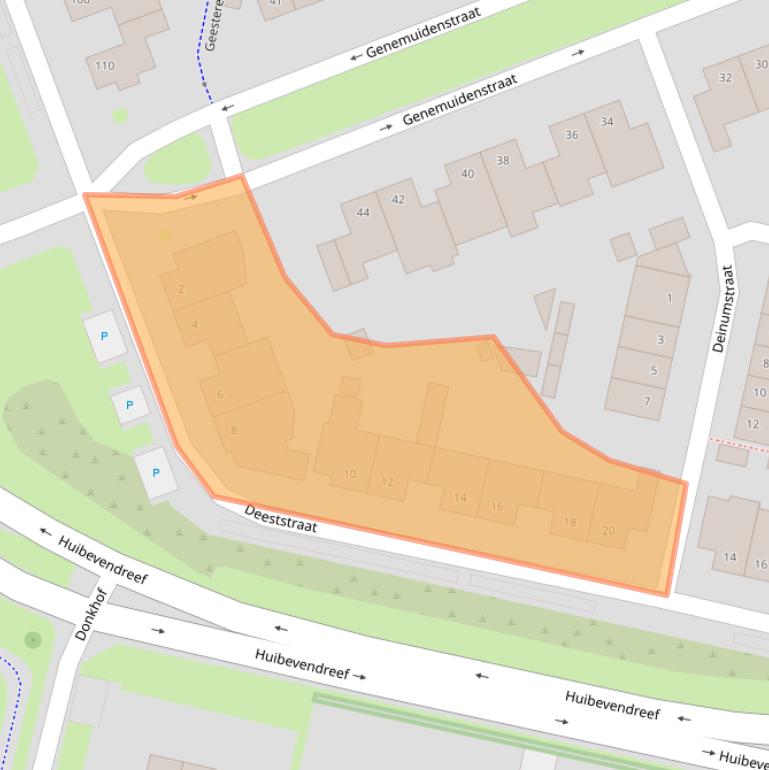Kaart van postcodegebied 5043EJ.
