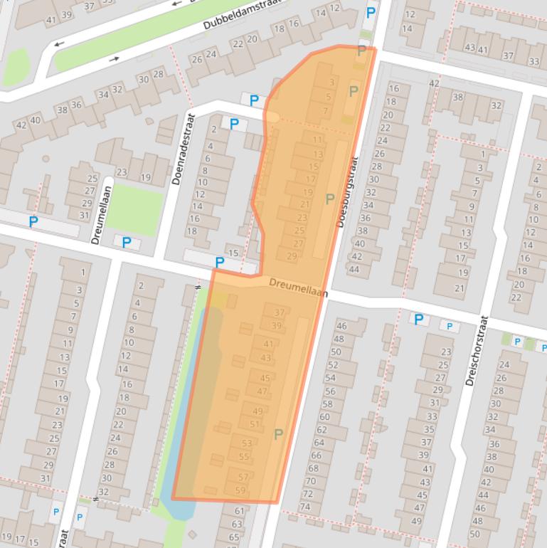 Kaart van postcodegebied 5043GA.