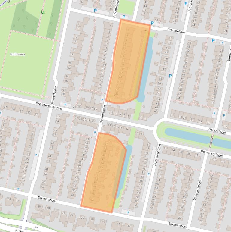 Kaart van postcodegebied 5043GG.
