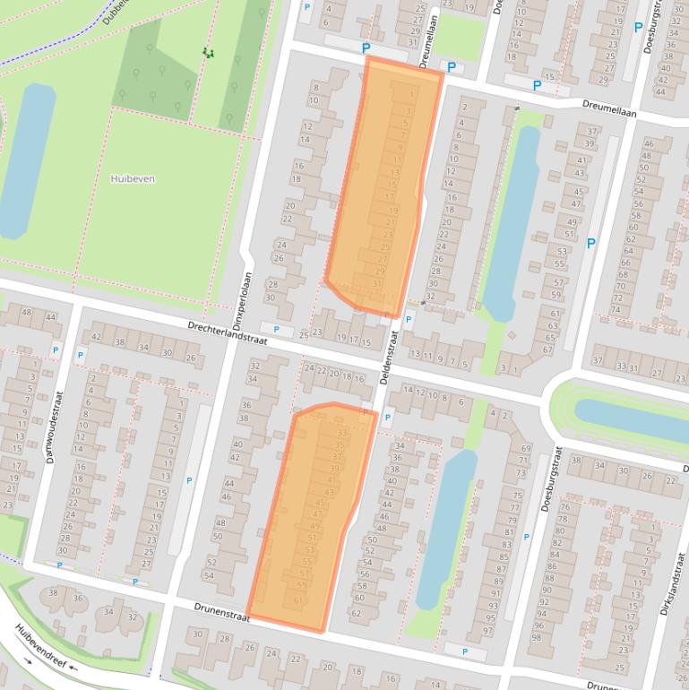 Kaart van postcodegebied 5043GH.