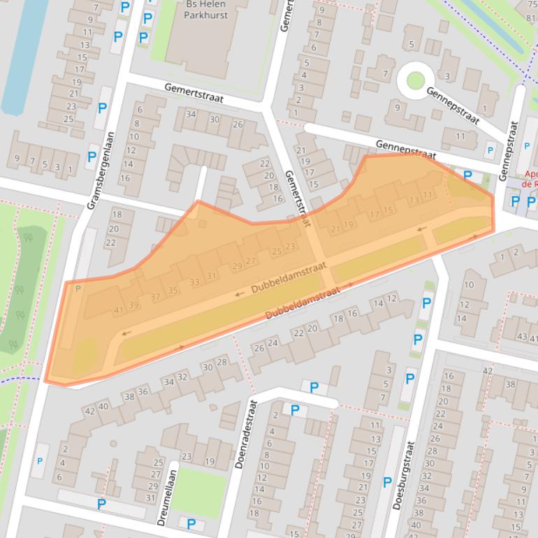 Kaart van postcodegebied 5043GL.