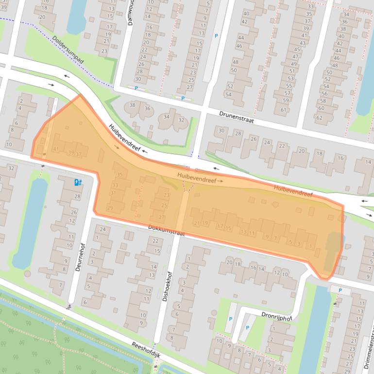 Kaart van postcodegebied 5043GP.