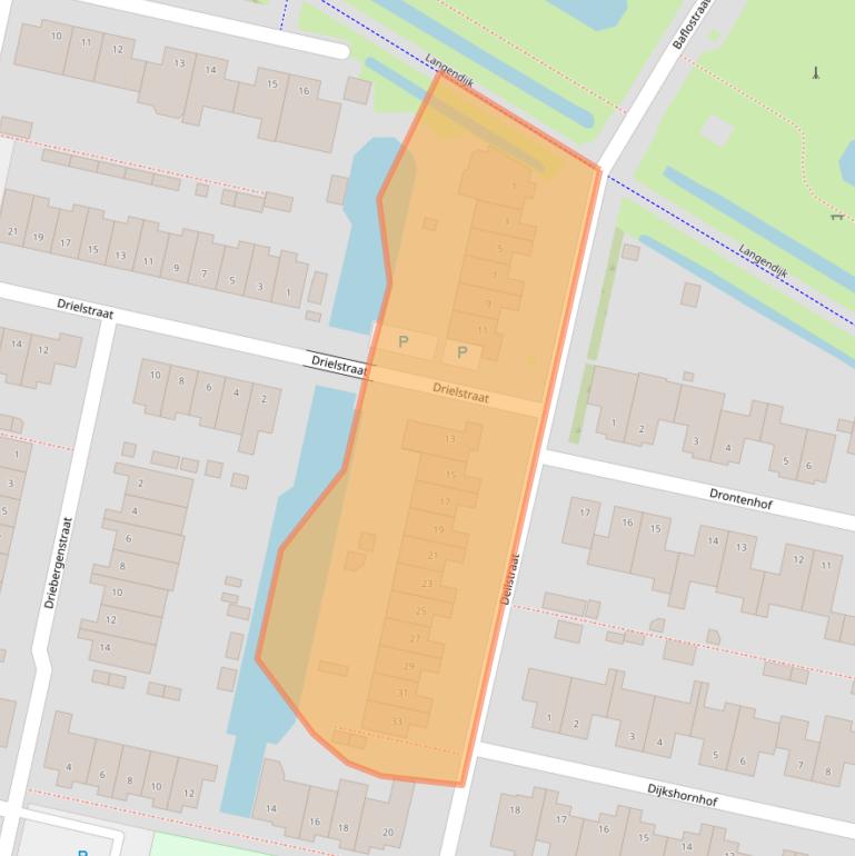 Kaart van postcodegebied 5043HA.