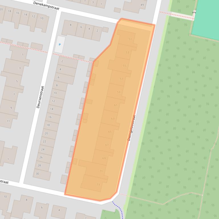 Kaart van postcodegebied 5043HC.