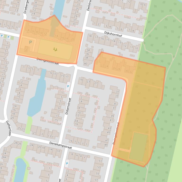 Kaart van postcodegebied 5043HE.