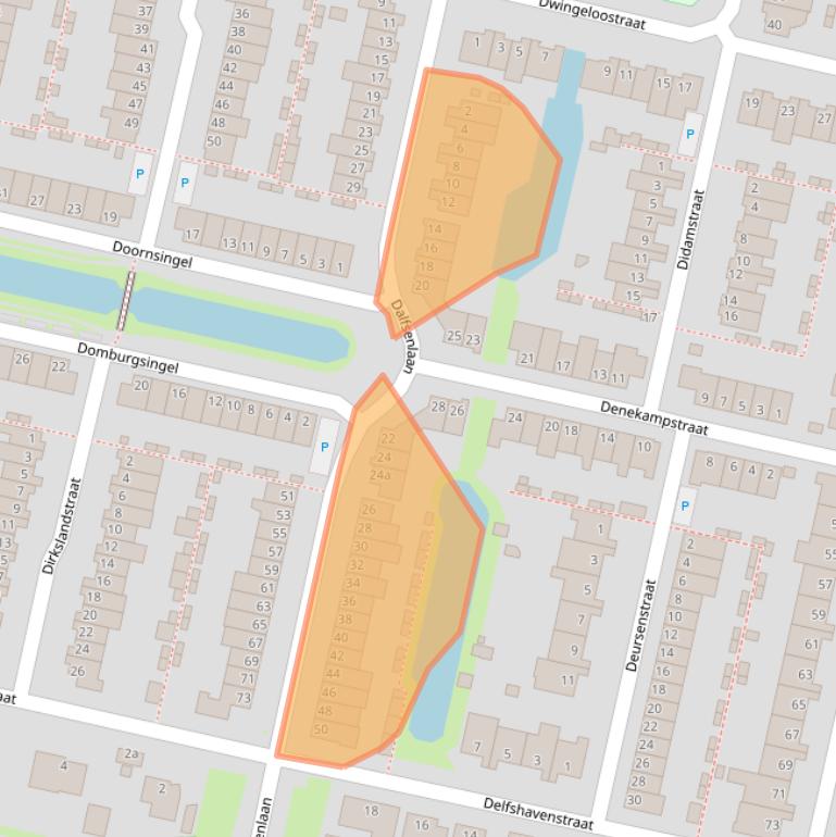 Kaart van postcodegebied 5043HT.