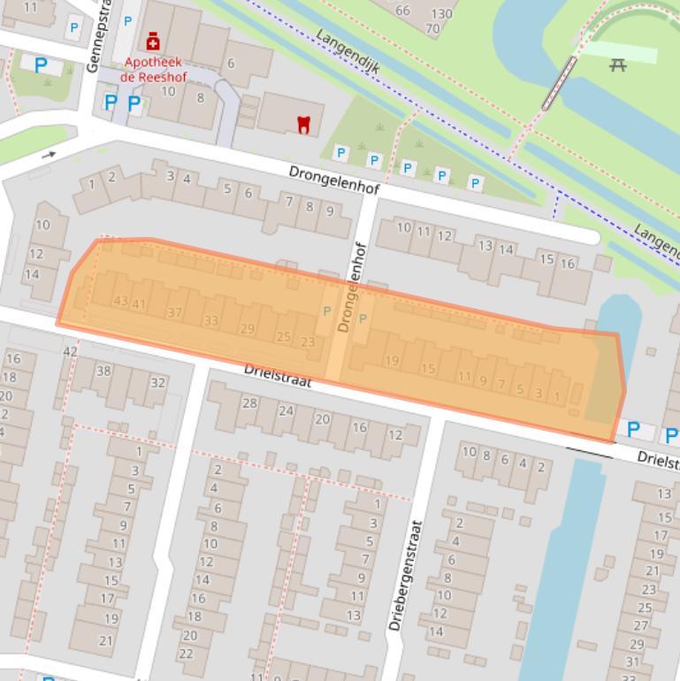Kaart van postcodegebied 5043HW.