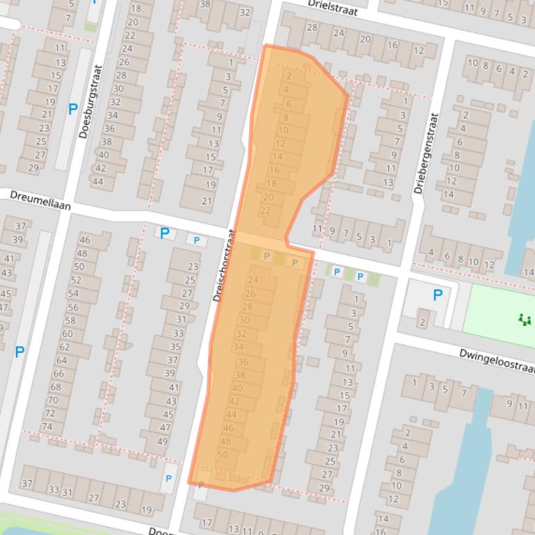 Kaart van postcodegebied 5043JB.