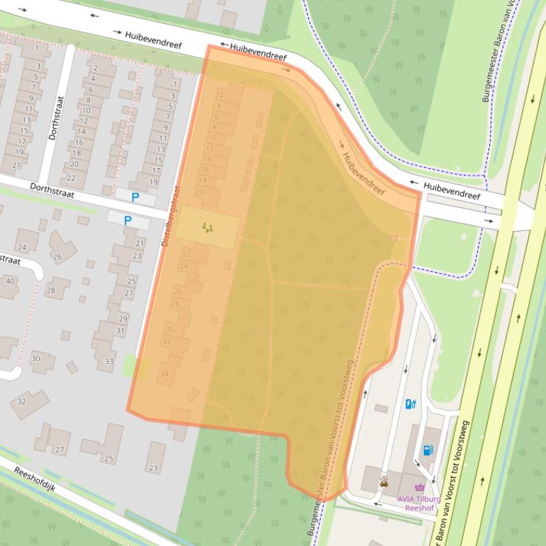 Kaart van postcodegebied 5043JK.