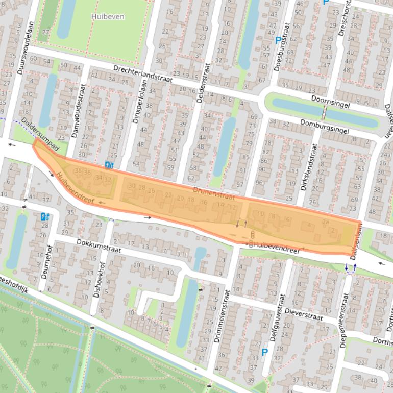 Kaart van postcodegebied 5043JR.