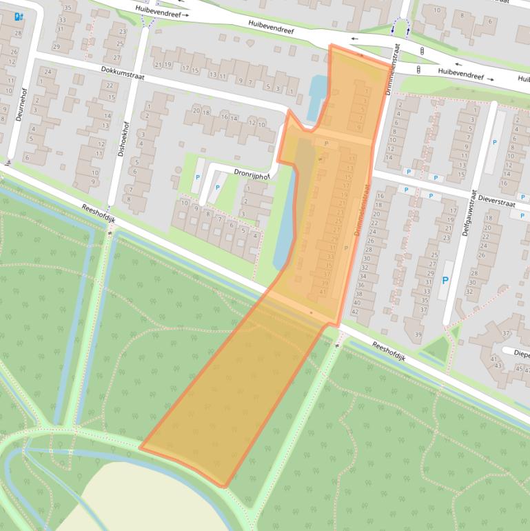 Kaart van postcodegebied 5043JX.