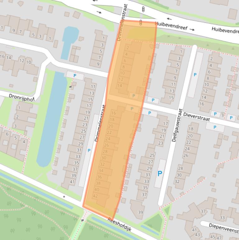 Kaart van postcodegebied 5043JZ.