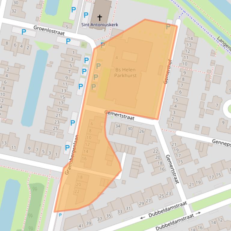 Kaart van postcodegebied 5043LA.