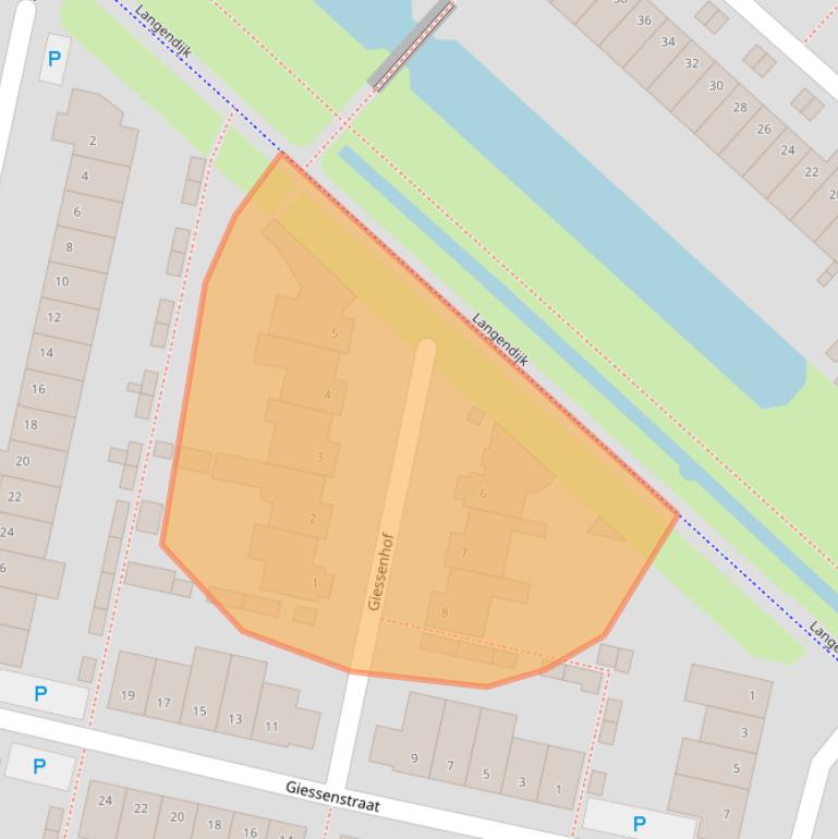 Kaart van postcodegebied 5043LJ.