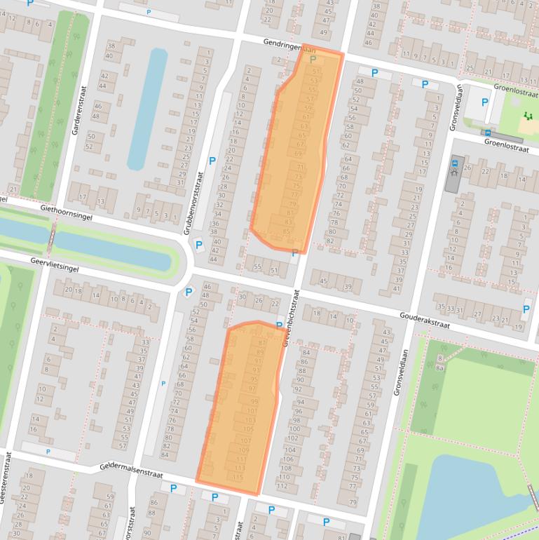 Kaart van postcodegebied 5043MB.