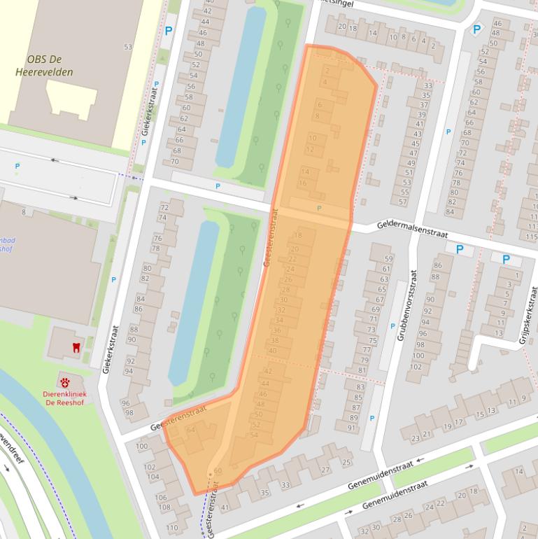 Kaart van postcodegebied 5043MH.