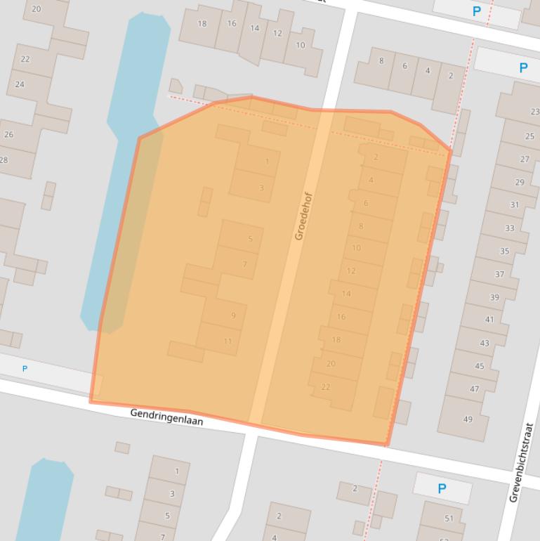Kaart van postcodegebied 5043NC.