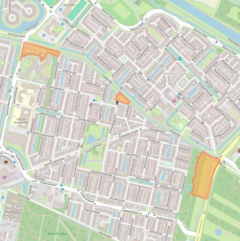 Kaart van postcodegebied 5043NE.